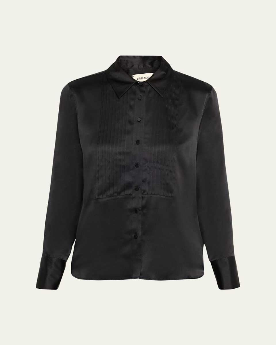 Divya Pintuck Tux Shirt